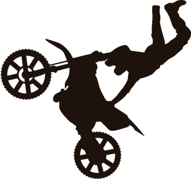 Vinilo decorativo moto freestyle - TenVinilo