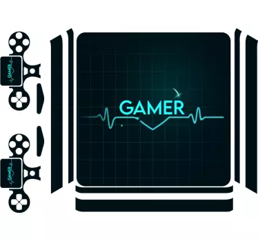 Skin ps4 latido del gamer - TenVinilo