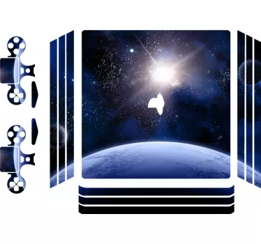 Vinilo para PS4 Galaxia espacial - TenVinilo