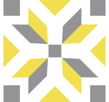 Vinilo para Cocina Azulejos Pantone iluminador y gris - TenVinilo