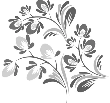 Vinilo decorativo floral ornamental - TenVinilo
