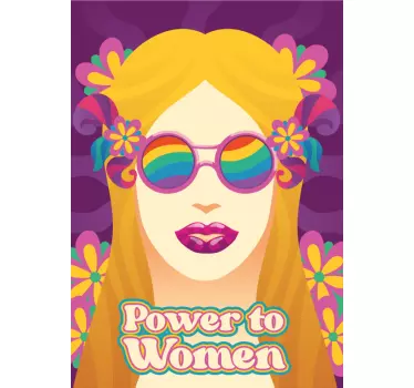 Vinilo retrato de empoderamiento femenino - TenVinilo