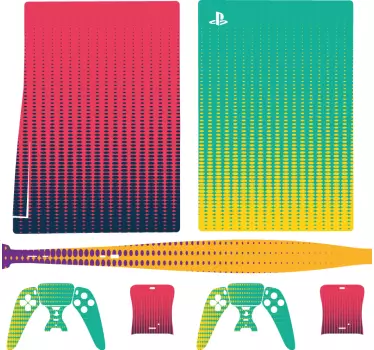 Skin ps4 diseño colorido para consolas - TenVinilo