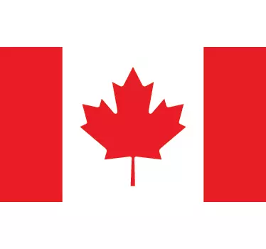 Vinilo decorativo bandera Canadá - TenVinilo