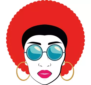 Vinilo retrato africano audaz - TenVinilo