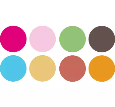 Stickers circunferencias de colores - TenVinilo