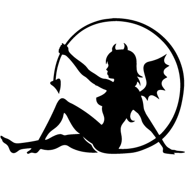 Vinilo decorativo demonia sexy - TenVinilo