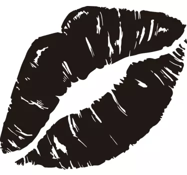 Vinilo decorativo mancha labios - TenVinilo
