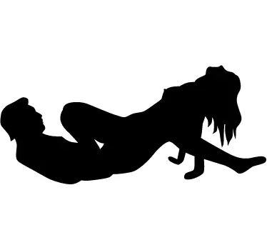 Vinilo decorativo pareja sexo - TenVinilo