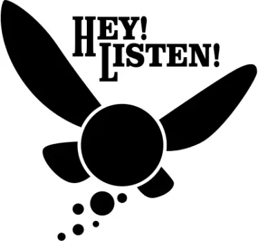 Vinilo personaje ¡hey! escucha! personaje - TenVinilo