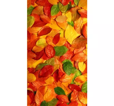 Vinilo decorativo hojas de otoño - TenVinilo