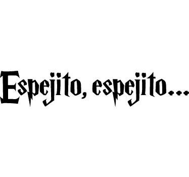 Vinilo para baño espejito espejito - TenVinilo