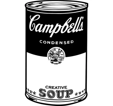 Vinilo decorativo sopa Campbells - TenVinilo