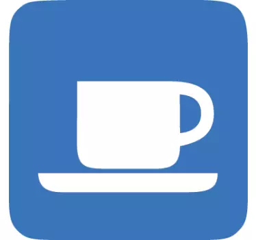 Adhesivo señal cafetería - TenVinilo