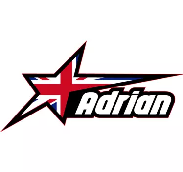 Calca para auto emblema de estrella británica - TenVinilo