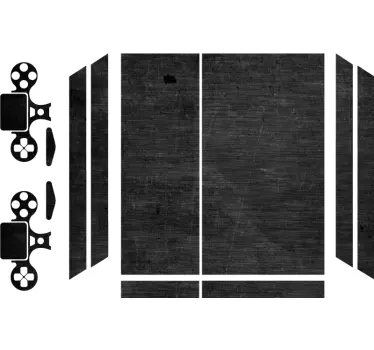 Skin ps4 diseño texturizado negro - TenVinilo