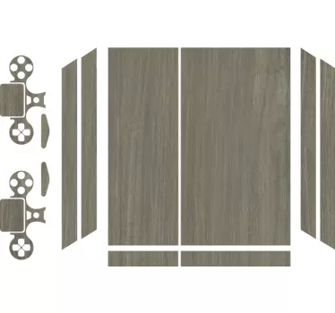 Skin PS4 elegante cubierta gris - TenVinilo
