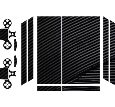 Skin PS4 textura negra elegante - TenVinilo