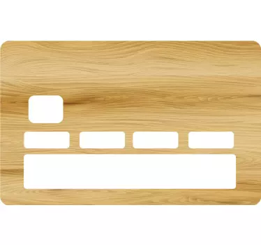 Sticker para tarjeta textura de madera - TenVinilo