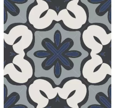 Azulejos vinílicos Estilo gracia azul hidráulico - TenVinilo