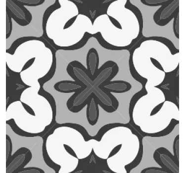 Azulejos vinílicos Estilo gracia gris hidráulico - TenVinilo