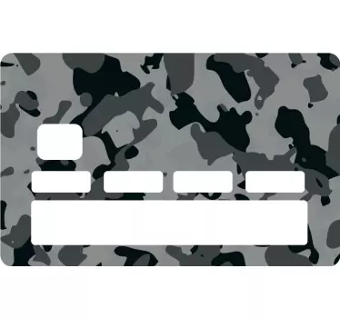 Sticker para tarjeta diseño camuflaje - TenVinilo