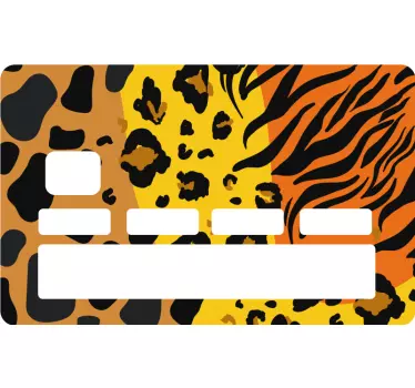 Sticker para tarjeta piel de animal salvaje - TenVinilo