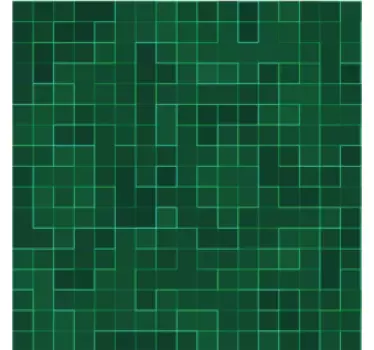 Azulejos vinílicos Mosaico verde brillante abstracto - TenVinilo
