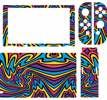 Pegatina Nintendo diseño colorido vibrante - TenVinilo
