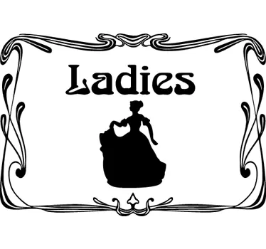 Vinilo lavabo señales vintage para mujeres - TenVinilo