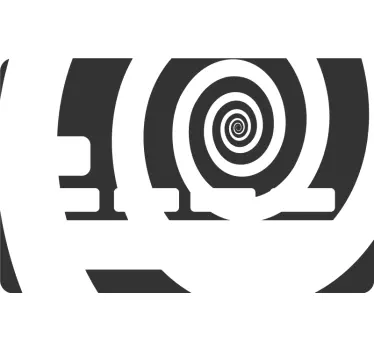 Sticker para tarjeta diseño de patrón en espiral - TenVinilo