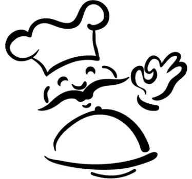 Adhesivo decoración chef sonriente - TenVinilo