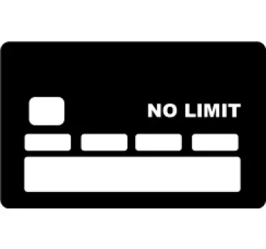 Sticker para tarjeta tarjeta de pago sin límites - TenVinilo