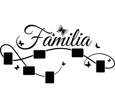 Vinilo para pared decorativo fotos familia - TenVinilo