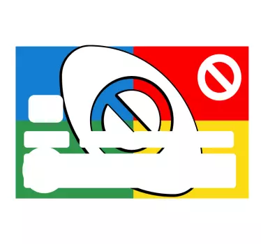 Sticker para tarjeta diseño de tarjeta vibrante - TenVinilo