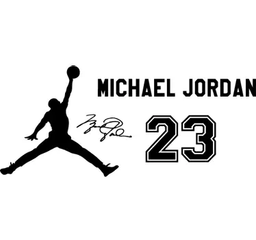 Vinilo baloncesto fans Jordan - TenVinilo