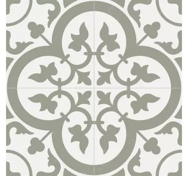 Azulejos vinílicos Azulejo marroquí siempreverde color niebla - TenVinilo