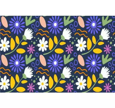 Calca para bicicleta estilo de arreglo floral - TenVinilo
