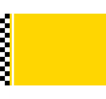 Calca para bicicleta diseño taxi amarillo - TenVinilo