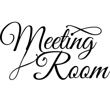 Vinilo para puerta meeting room - TenVinilo
