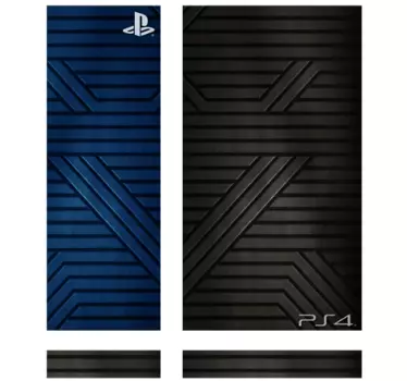 Vinilo para PS4 textura metálica - TenVinilo
