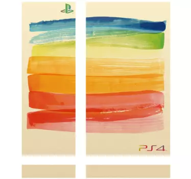 Vinilo para PS4 lienzo pintado - TenVinilo