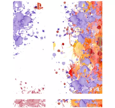 Vinilo para PS4 manchas de pintura - TenVinilo