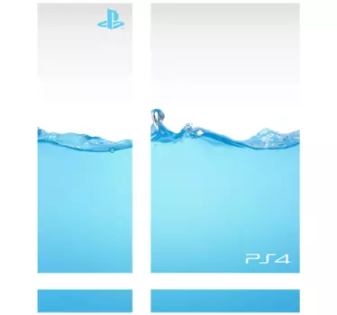 Vinilo Ps4 textura agua - TenVinilo