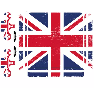Vinilo para PS4 Bandera UK - TenVinilo