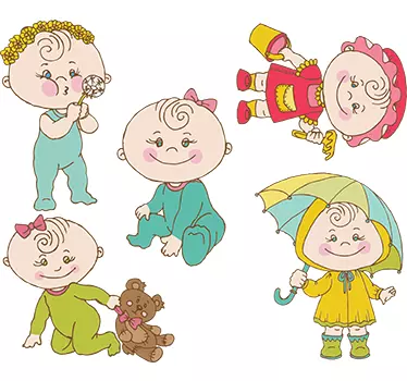 Stickers infantiles bebes - TenVinilo