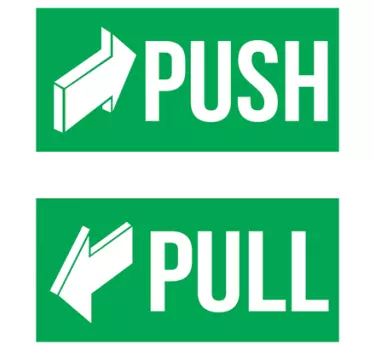 Vinilo para puerta push pull - TenVinilo