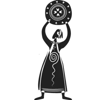 Vinilo decorativo figura tribal - TenVinilo