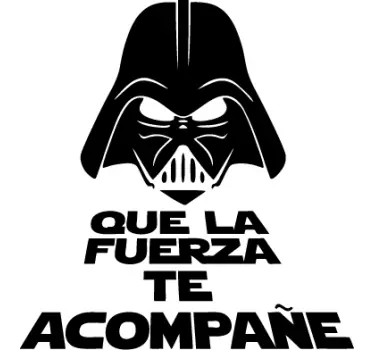 Vinilo para baño que la fuerza te acompañe - TenVinilo