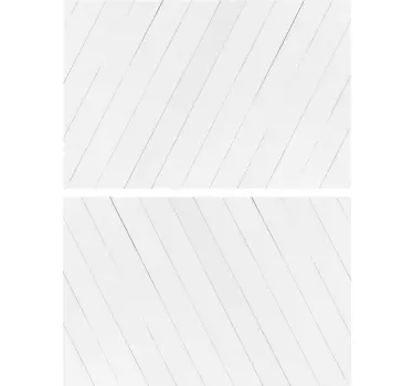 Vinilo mueble Madera blanca diagonal - TenVinilo